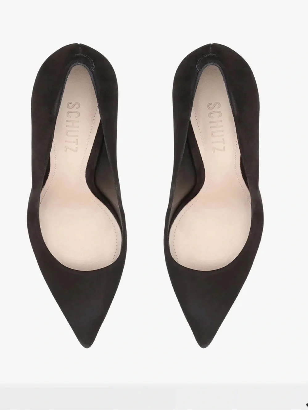 SCHUTZ Black Suede Stiletto Pump  - 6.5